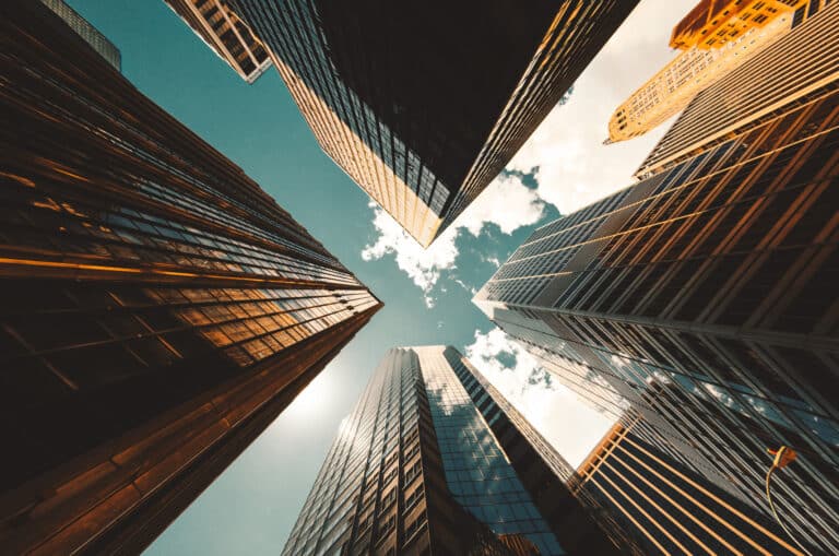 view of the skyscrapers